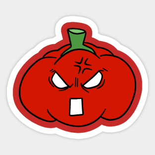 Angry Red Pepper Sticker